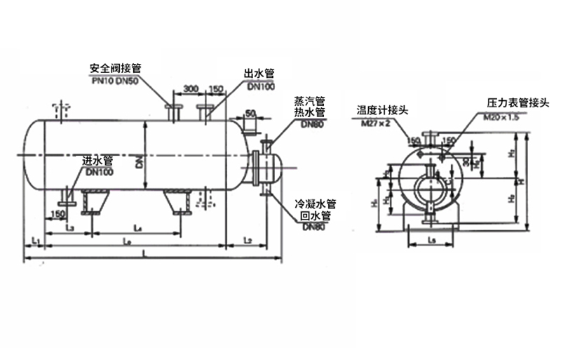 臥式螺旋板換熱器安裝使用介紹 臥式螺旋板換熱器安裝使用介紹